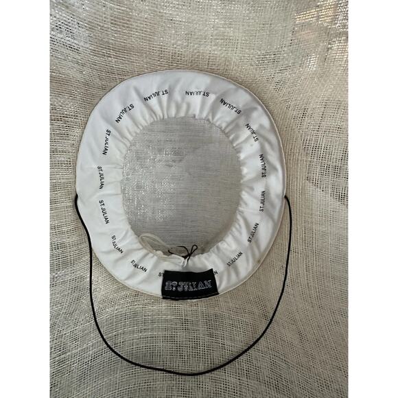 Wide Brim Sinamay Hat Church Kentucky Derby Carriage Tea Wedding Champagne NICE! main image 4